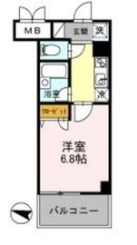 カスタリア住吉 802 間取り図