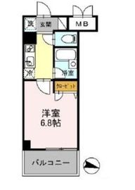 カスタリア住吉 705 間取り図
