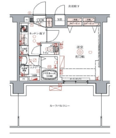 クレヴィスタ豊洲ベイサイド 5階 間取り図