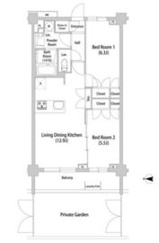 TELLUS八幡山 108 間取り図