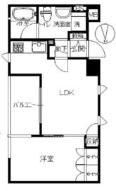 パレステュディオ新宿御苑 3階 間取り図