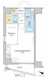 プラウドフラット渋谷笹塚 1201 間取り図