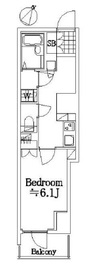 グランスイート日本橋人形町 2階 間取り図