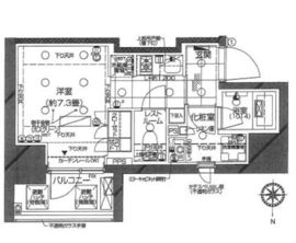 ピアース武蔵小杉EAST 8階 間取り図