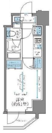 レジディア南品川プレイス 406 間取り図