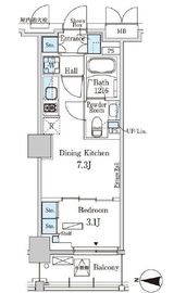 パークアクシス本所吾妻橋サウスレジデンス 211 間取り図