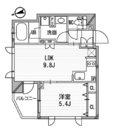 クリオ渋谷ラ・モード 510 間取り図