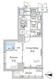 パークアクシス本所吾妻橋サウスレジデンス 615 間取り図