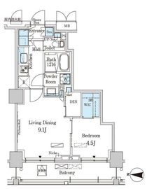 パークアクシス本所吾妻橋サウスレジデンス 710 間取り図