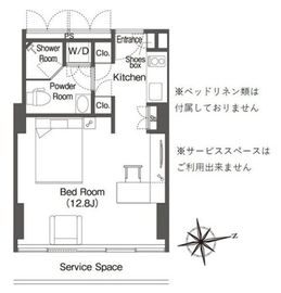 ウエリスアーバン品川タワー 1703 間取り図