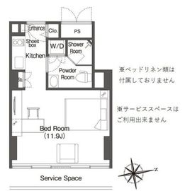 ウエリスアーバン品川タワー 1705 間取り図