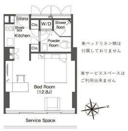 ウエリスアーバン品川タワー 1711 間取り図