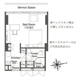 ウエリスアーバン品川タワー 1806 間取り図
