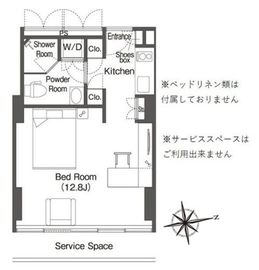 ウエリスアーバン品川タワー 1803 間取り図