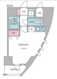 レジディア東品川 313 間取り図