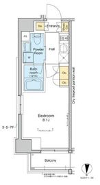 プラウドフラット亀戸 205 間取り図