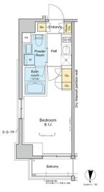 プラウドフラット亀戸 705 間取り図