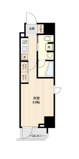 アジールコート雪が谷大塚 1101 間取り図
