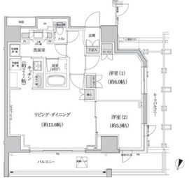 パークハビオ渋谷本町レジデンス 1301 間取り図