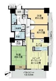 ライオンズタワー赤羽 20階 間取り図