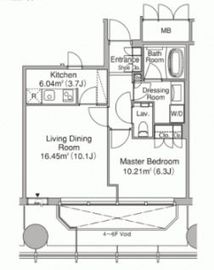 プラティーヌ御茶ノ水 402 間取り図