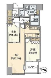 大崎ウエストシティタワーズ ウエスト 14階 間取り図