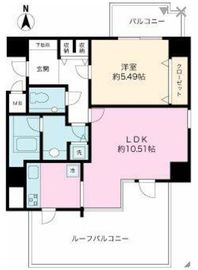 グランドシティ白山 8階 間取り図