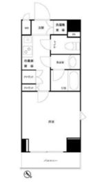 ルーブル三田 7階 間取り図