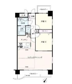 Tフラッツ南麻布 6階 間取り図