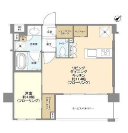 グローベルザ・プレイス東高円寺 2階 間取り図