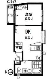 ヒロアパートメント 403 間取り図