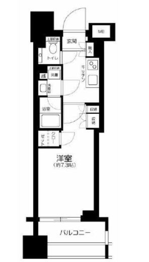 クレヴィア文京湯島 9階 間取り図