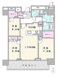 ザ・パークハウス晴海タワーズ ティアロレジデンス 30階 間取り図