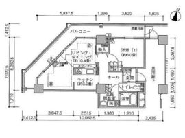 ジェイタワー西大井 23階 間取り図