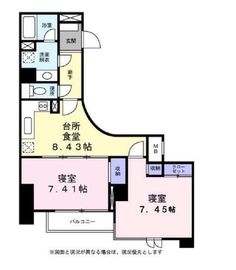 アクトフォルム武蔵小山 901 間取り図