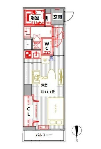 アルテール新御徒町 603 間取り図