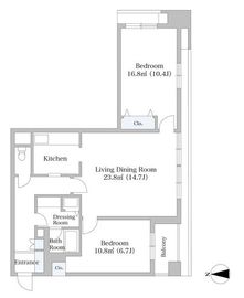 港南ハイツ 1309 間取り図