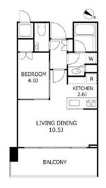 THE ROPPONGI TOKYO CLUB RESIDENCE 13階 間取り図