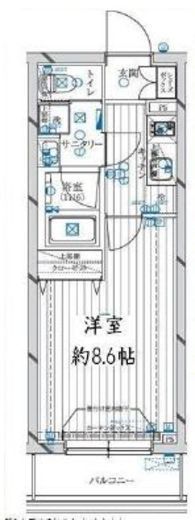 レガリス新宿落合 1階 間取り図