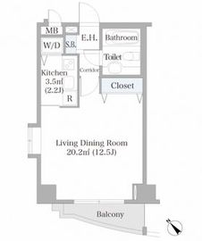 広尾ハイツ 201 間取り図