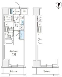 ラティエラ練馬 408 間取り図