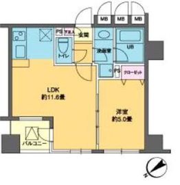 カスタリア北上野 1202 間取り図