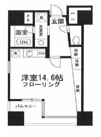 アクアキューブ銀座東 1001 間取り図