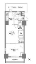 KDX岩本町レジデンス 1203 間取り図