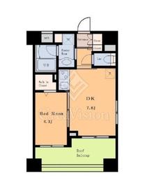 クレヴィア新大塚 4階 間取り図