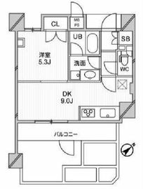 アーデンタワー新中野 1401 間取り図