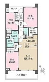ザ・パークハウス二子玉川ガーデン 3階 間取り図