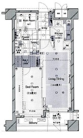 クオリア広尾 8階 間取り図