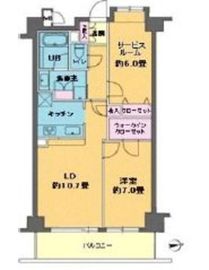 カスタリア目白 202 間取り図