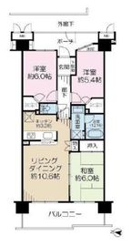 ルネ潮見 2階 間取り図